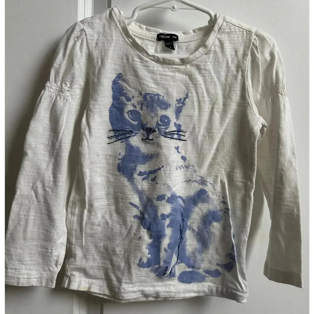 5T‎ Baby Gap Kids Kitty Cat Shirt Top